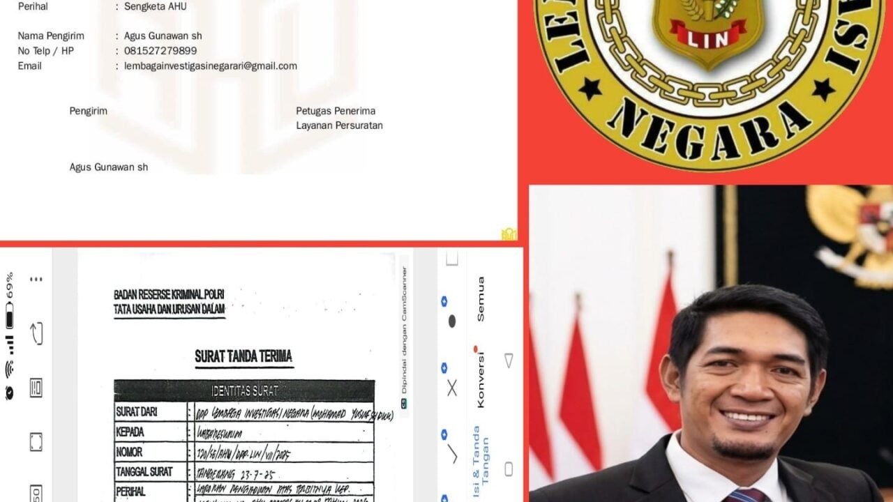 Jangan Tertipu! A Nasrun Dg Tarang Tegaskan Ketua Umum LIN Bukan Roby Irawan, Melainkan Muhammad Yusuf — LIN Versi Baru Telah Dilaporkan ke Mabes Polri Dan Ditjen AHU