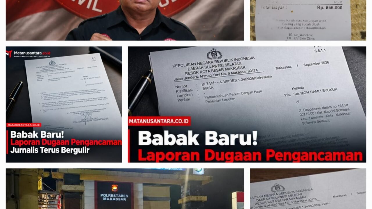 Kawal Kasus Pengancaman Wartawan, FPII Sulsel Minta Polrestabes Makassar Transparan dan Profesional